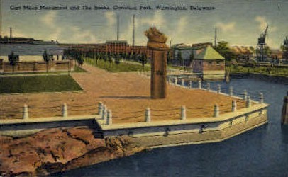 Carl Miles Monument - Wilmington, Delaware DE Postcard