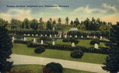 Sunken Gardens - Wilmington, Delaware DE Postcard