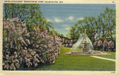 Smith Monument - Wilmington, Delaware DE Postcard