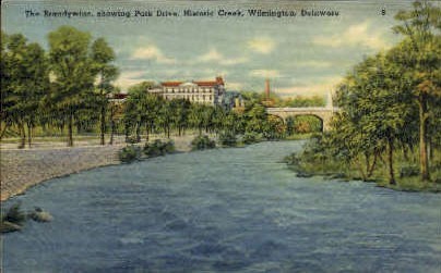 Brandywine River - Wilmington, Delaware DE Postcard