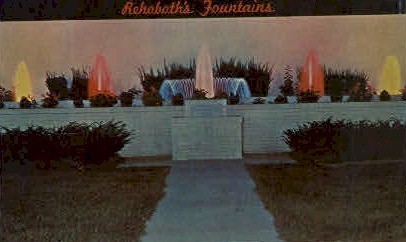 Fountains - Rehoboth Beach, Delaware DE Postcard