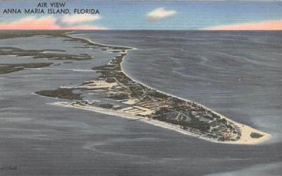 Air View Anna Maria Island, FL, USA Florida Postcard