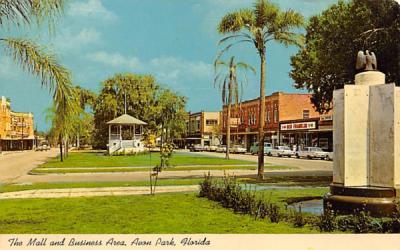 The Mall and Business Area Avon Park, Florida Postcard