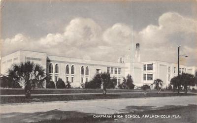 Chapman High School Apalachicola, Florida Postcard