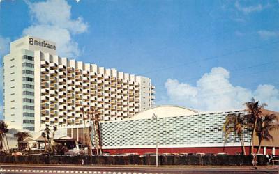 The Americana Hotel Bal Harbour, Florida Postcard