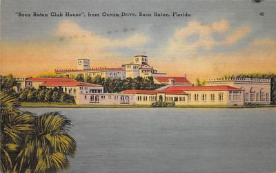 Boca Raton Club House Florida Postcard