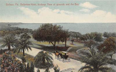 Belleview Hotel, birdseye View of grounds and the Bay Belleair, Florida Postcard