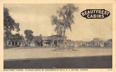 Beautyrest Cabins Bayard, Florida Postcard