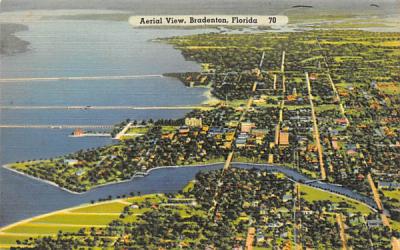 Aerial View  Bradenton, Florida Postcard