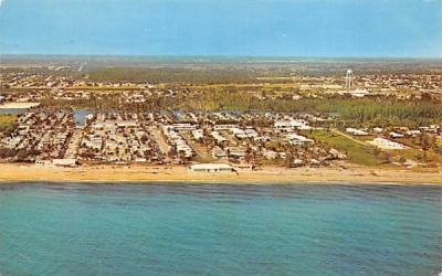 showing Boynton Beach and Briny Breeze, FL, USA Florida Postcard