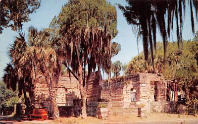 The Crumblig Ruins of Braden Castle  Bradenton, Florida Postcard