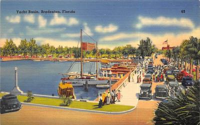 Yacht Basin Bradenton, Florida Postcard