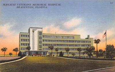 Manatee Veterans Memorial Hospital Bradenton, Florida Postcard