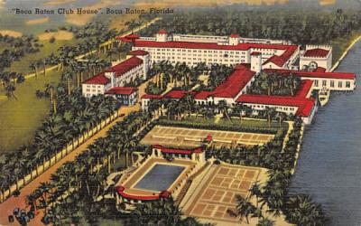 Boca Raton Club House Florida Postcard