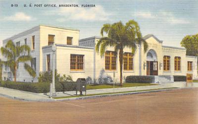 U. S. Post Office Bradenton, Florida Postcard