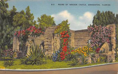 Ruins of Braden Castle Bradenton, Florida Postcard
