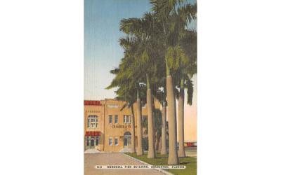 Memorial Pier Building Bradenton, Florida Postcard