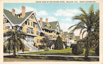 South View of Belleview Hotel Belleair, Florida Postcard