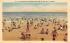 Enjoying Sunshine and Surf on Gulf of Mexico, USA Beach Scene, Florida Postcard