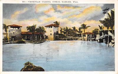 Venetian Casino Coral Gables, Florida Postcard