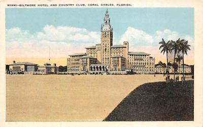 Miami-Biltmore Hotel and Country Club Coral Gables, Florida Postcard