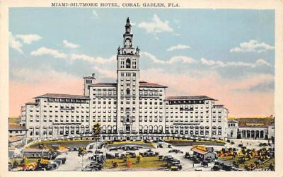 Miami-Biltmore Hotel Coral Gables, Florida Postcard