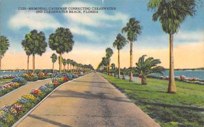 Memorial Causeway Clearwater, Florida Postcard