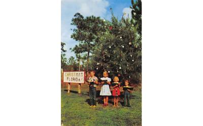 Here where it is Christmas every day Florida Postcard