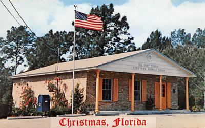 Christmas Florida Post Office Postcard