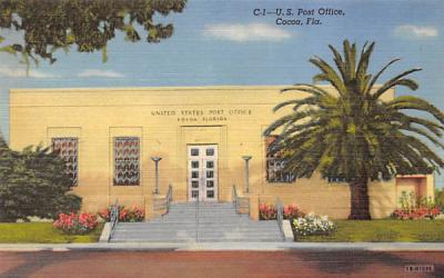 U.S. Post Office Cocoa, Florida Postcard