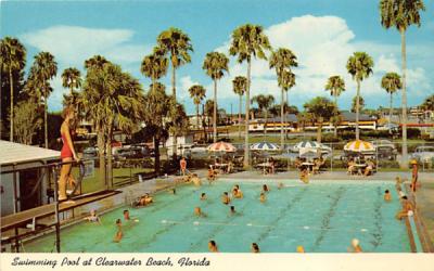 Swimming Pool at Clearwater Beach, FL, USA Florida Postcard