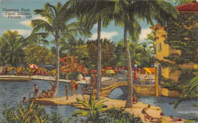 Venetian Pool Coral Gables, Florida Postcard
