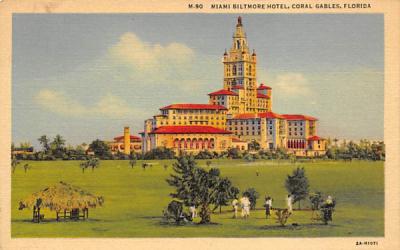 Miami Biltmore Hotel Coral Gables, Florida Postcard