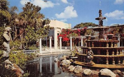 Fountain at Kapok Tree Inn Clearwater, Florida Postcard