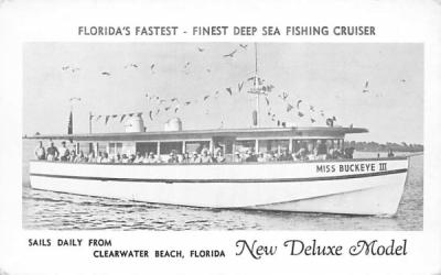 Finest Deep Sea Fishing Cruiser - Miss Buckeye III Clearwater, Florida Postcard
