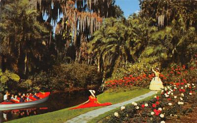 Blossoms on the Boat Tour Cypress Gardens, Florida Postcard