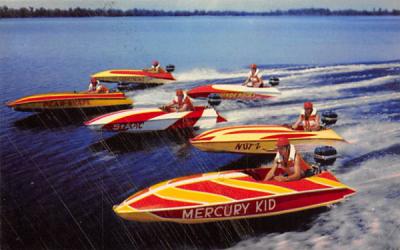 Start of the Outboard Race at Florida's Cypress Gardens Postcard