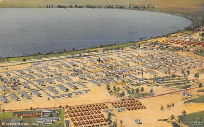 Hospital Area, Kingsley Lake  Camp Blanding, Florida Postcard