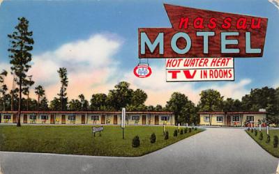 Nassau Motel Callahan, Florida Postcard