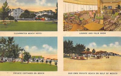 Clearwater Beach Hotel Florida Postcard
