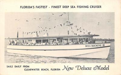Florida's Fastest - Finest Deep Sea Fishing Cruiser Postcard