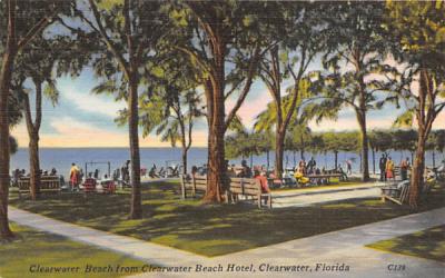 Clearwater Beach from Clearwater Beach Hotel Florida Postcard