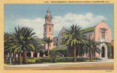 Peace Memorial Presbyterian Church Clearwater, Florida Postcard