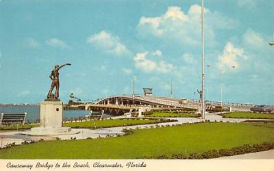 Causeway Bridge to the Beach Clearwater, Florida Postcard