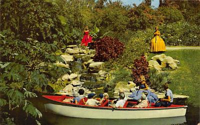 Electric Boat Tours Cypress Gardens, Florida Postcard