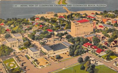 Aerial View of Clearwater, FL, USA Florida Postcard