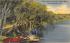 View along the Beautiful Indian River Cocoa Rockledge, Florida Postcard