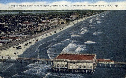 Casino - Daytona Beach, Florida FL Postcard