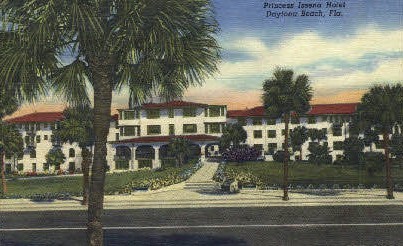 Princess Issena Hotel - Daytona Beach, Florida FL Postcard