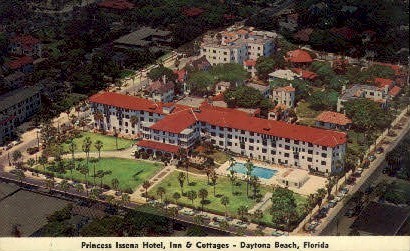 Princess Issena Hotel - Daytona Beach, Florida FL Postcard